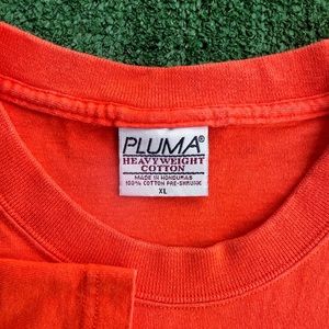 Vintage 90s Orange Puma Blank Heavyweight Tee Shirt
